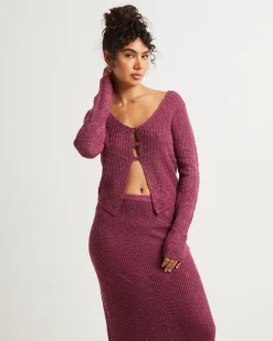Rumi Long Sleeve Boucle Knit Top