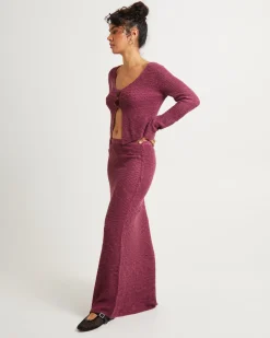 Rumi Long Sleeve Boucle Knit Top