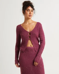 Rumi Long Sleeve Boucle Knit Top