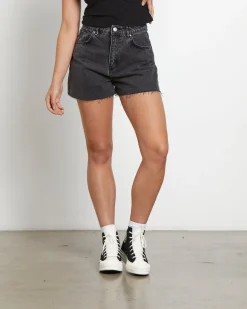 Ryder Denim Shorts in Monteray Black