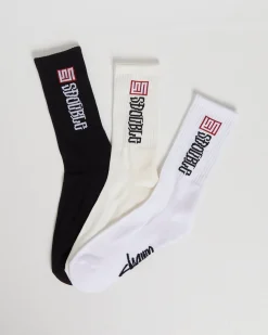 S Cube Mid Block Socks 3 Pack
