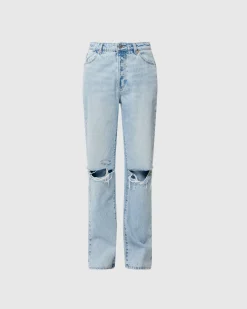 90's Relaxed Denim Jeans Long Beach Worn