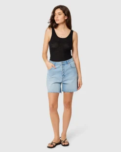 90's Relaxed Denim Shorts