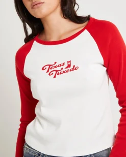 90's Rib Raglan Long Sleeve Shirt