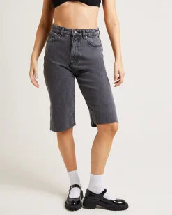 Sade Denim Jorts in Ash