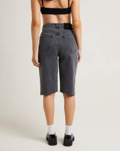 Sade Denim Jorts in Ash