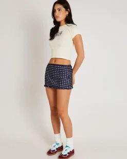 Sadie Spot Mini Skirt