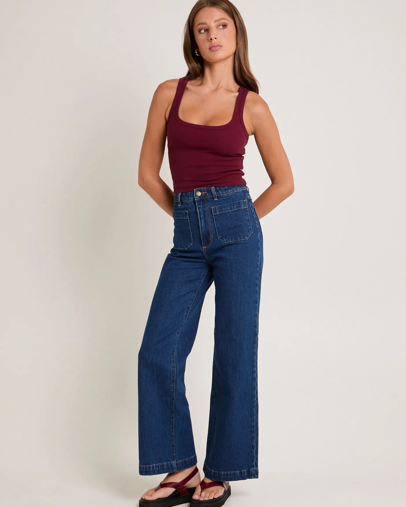 Sailor Denim Jeans Long Eco Ruby
