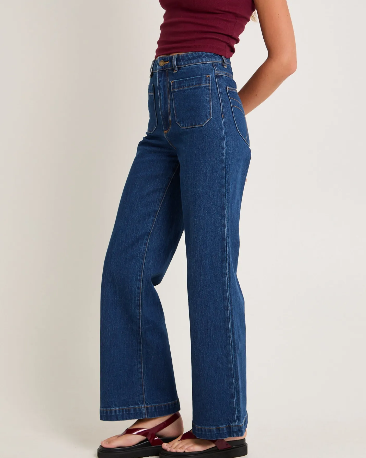 Sailor Denim Jeans Long Eco Ruby