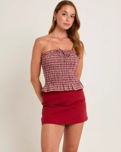 Sandra Gingham Bandeau