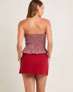 Sandra Gingham Bandeau
