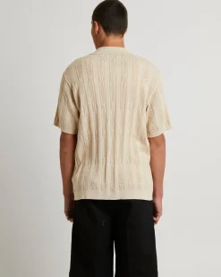 Santis Short Sleeve Cable Knit Shirt