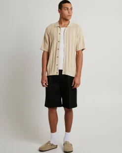 Santis Short Sleeve Cable Knit Shirt