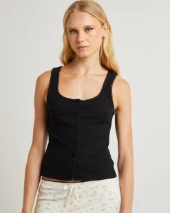 Saski Scallop Trim Vest Top
