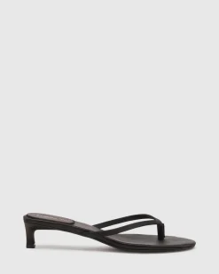 Satin Thong Heel