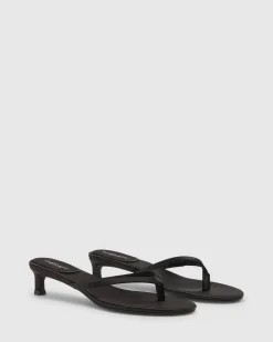 Satin Thong Heel