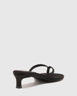 Satin Thong Heel