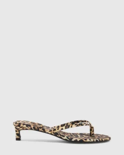 Satin Thong Heel