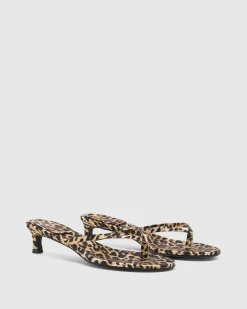 Satin Thong Heel