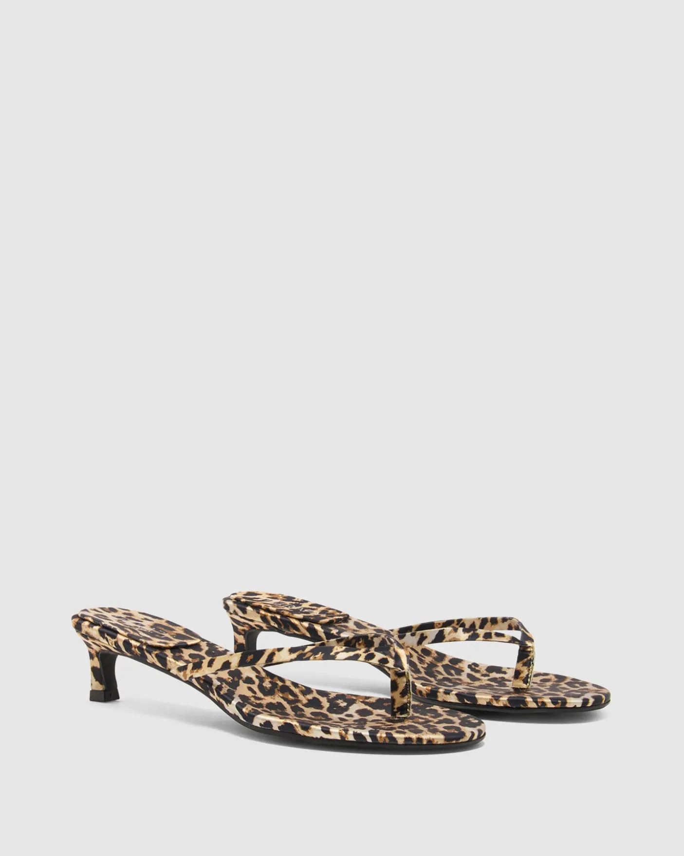 Satin Thong Heel