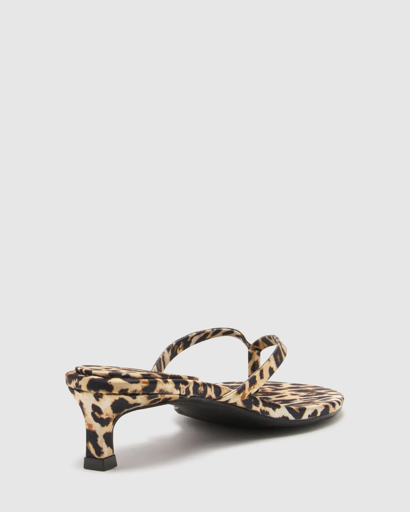 Satin Thong Heel