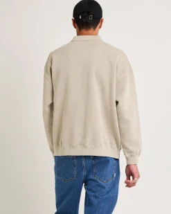 Script Fleece Polo Shirt