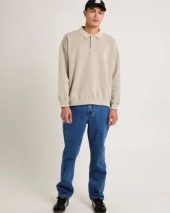 Script Fleece Polo Shirt