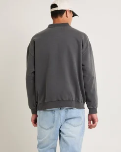 Script Fleece Polo Shirt