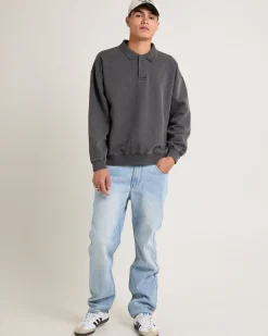 Script Fleece Polo Shirt