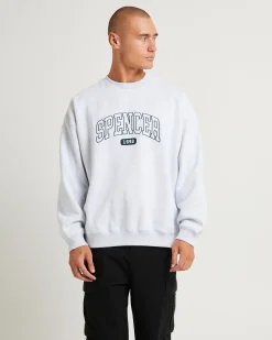Seattle Crew Jumper Frost Marle Grey