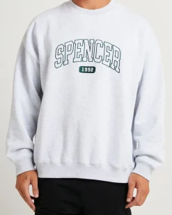 Seattle Crew Jumper Frost Marle Grey