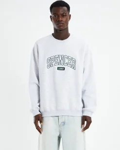 Seattle Crew Jumper Frost Marle Grey