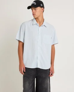 Seersucker Summer Short Sleeve Shirt