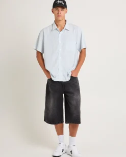 Seersucker Summer Short Sleeve Shirt