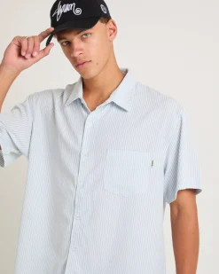Seersucker Summer Short Sleeve Shirt