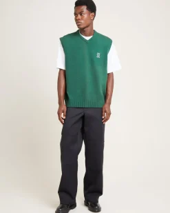 Service Knit Vest Green