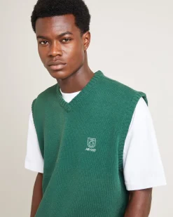 Service Knit Vest Green