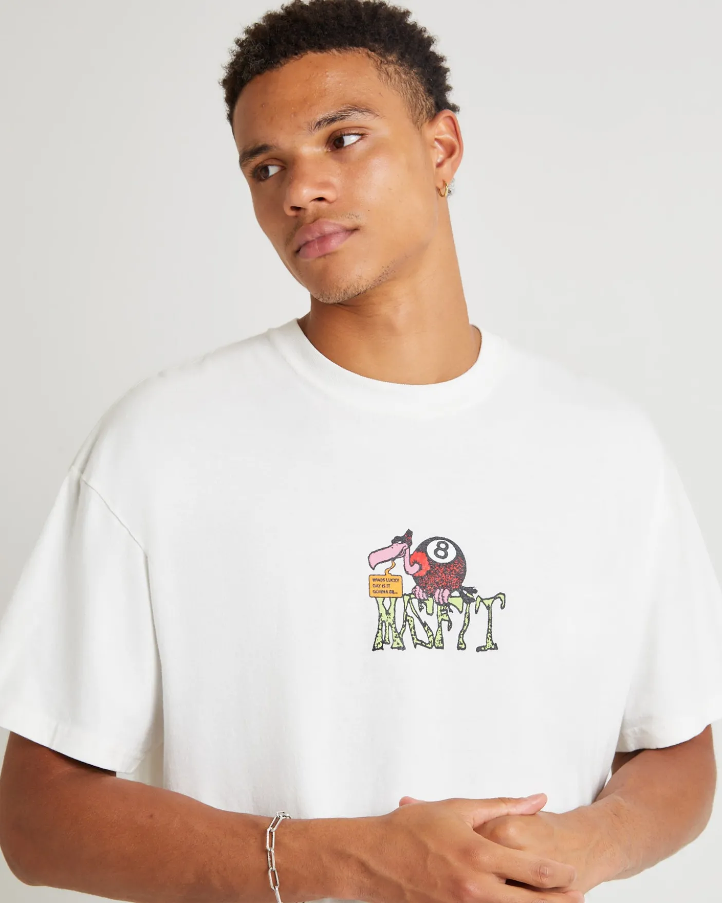 Sheer Luck Short Sleeve T-Shirt Thrift White