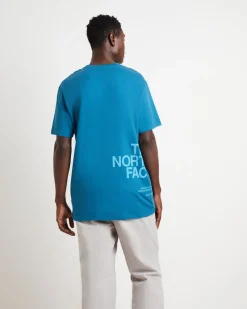Short Sleeve Brand Proud T-Shirt in Blue Coral