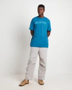 Short Sleeve Brand Proud T-Shirt in Blue Coral