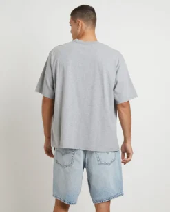 Short Sleeve Workwear T-Shirt in Mid Tone Heather Grey