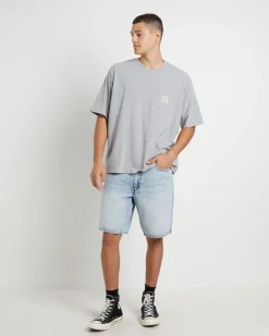 Short Sleeve Workwear T-Shirt in Mid Tone Heather Grey