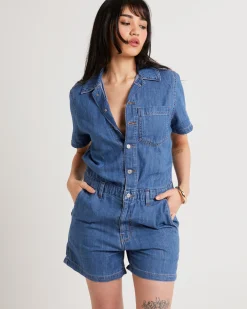 Shorts Sleeve Denim Heritage Romper