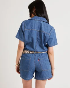 Shorts Sleeve Denim Heritage Romper