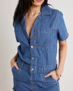 Shorts Sleeve Denim Heritage Romper