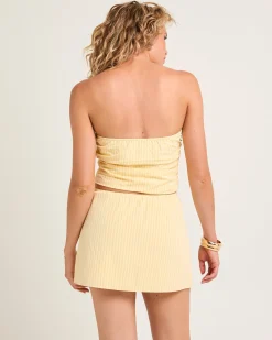 Sicily Button Bandeau Top