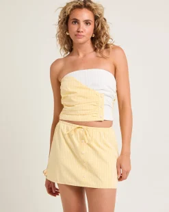 Sicily Button Bandeau Top