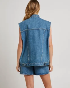 Signature Freya Oversized Denim Vest