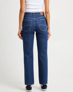 Signature Mid Slim Straight Denim Jeans Essential Rinse