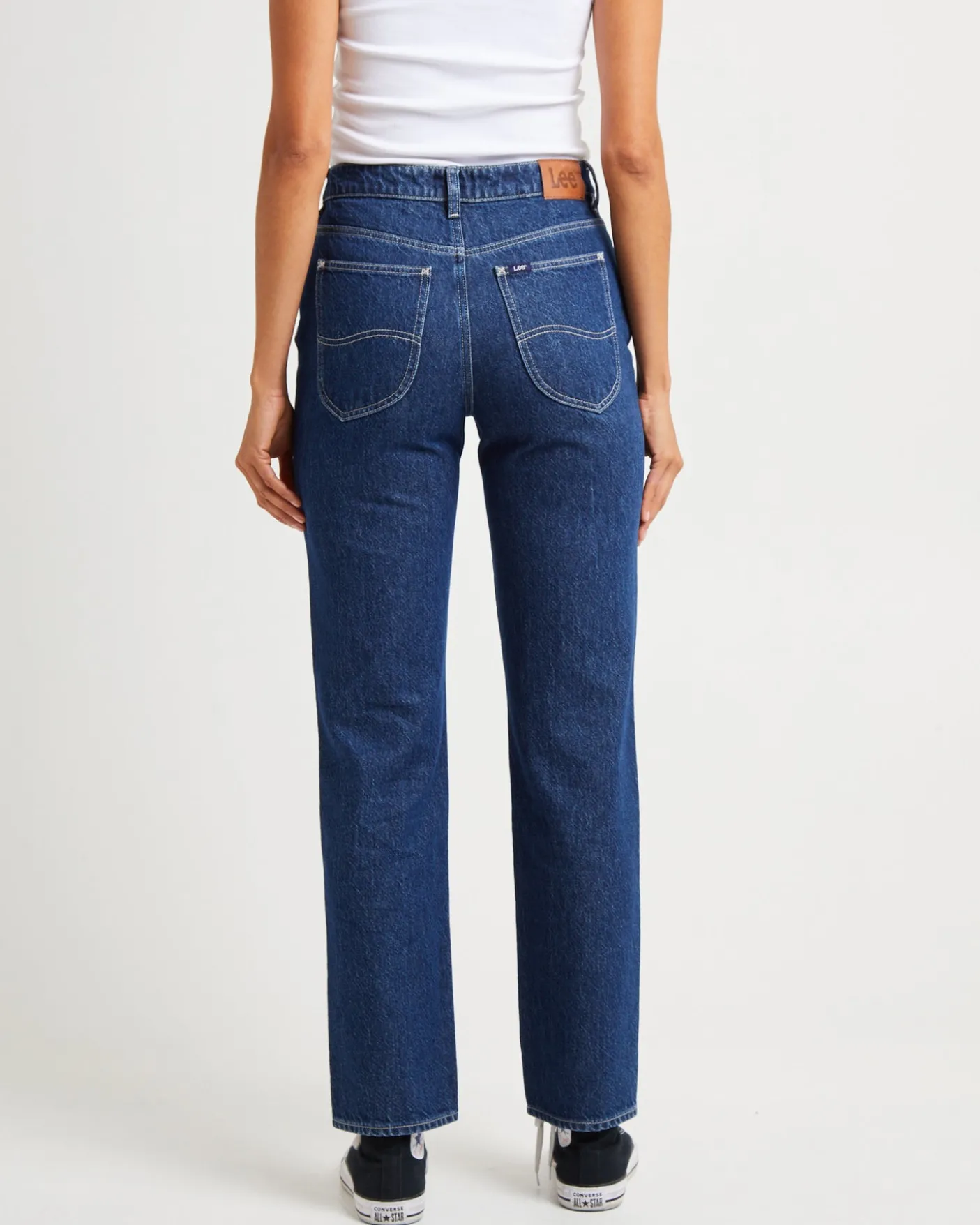 Signature Mid Slim Straight Denim Jeans Essential Rinse